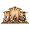 NUKBIL Nativity Set Light Up Christmas Scene Resin Figures-6