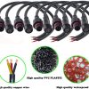 QOFOWIN LED Waterproof Connector 2 Pin Copper Cable IP68-3