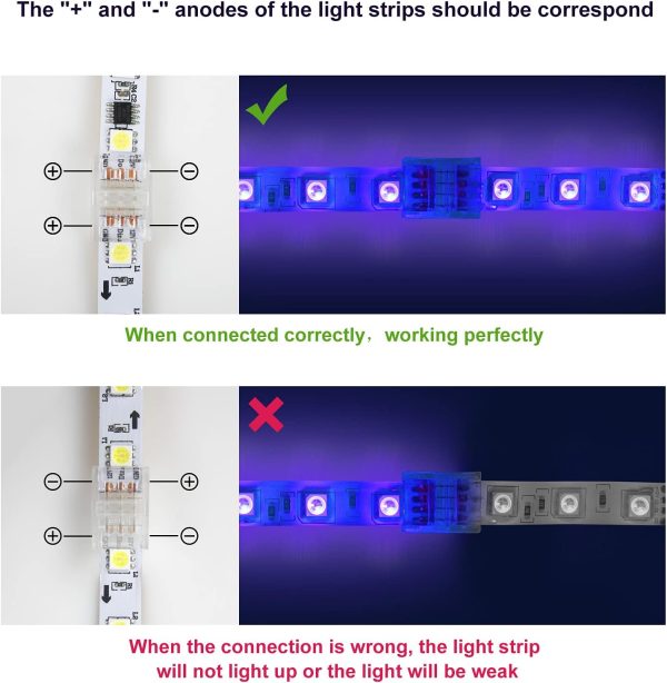 RGBZONE 3 Pin LED Strip Connectors Waterproof Modern Design-5