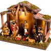 NUKBIL Nativity Set Light Up Christmas Scene Resin Figures-1