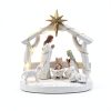 Hotme Nativity Set with Lights Resin Christmas Home Decor-4