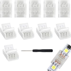 RGBZONE 3 Pin LED Strip Connectors Waterproof Modern Design-0