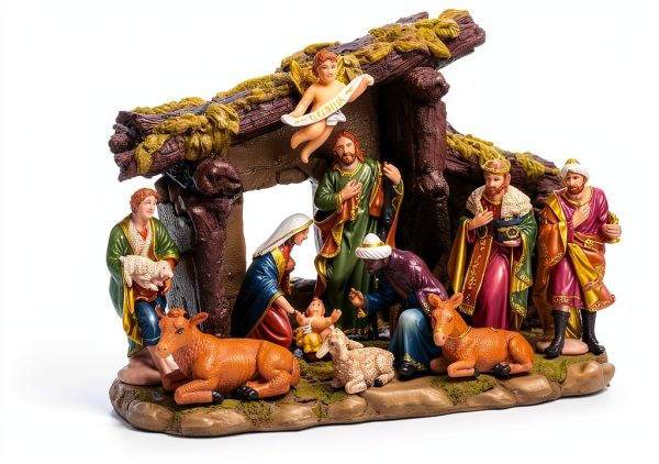 Kurt S Adler Nativity Scene Resin Tabletop Christmas Decor-2