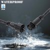 QOFOWIN LED Waterproof Connector 2 Pin Copper Cable IP68-1