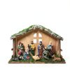 PALZIK Nativity Set Wood Resin Hand Painted Christmas-5