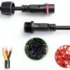 YETOR Waterproof LED Connectors Pure Copper 4 Pin Extension-4