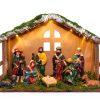 PALZIK Nativity Set Wood Resin Hand Painted Christmas-6