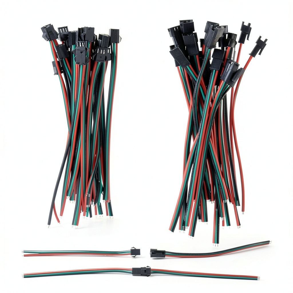 Alitove 3 pin JST SM connector with pre-tinned pigtails for easy soldering