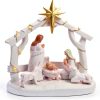 Hotme Nativity Set with Lights Resin Christmas Home Decor-1