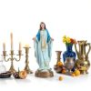 Ultym Virgin Mary Statue Hand Painted Stone Resin Home Altar-6