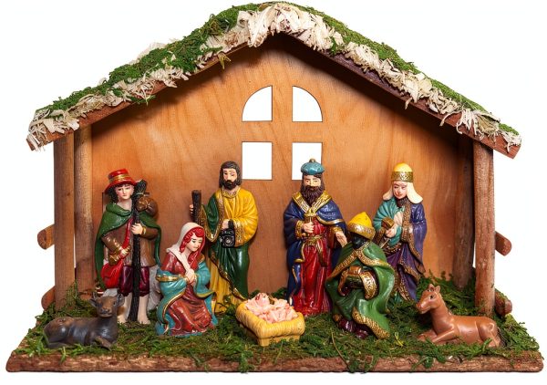 PALZIK Nativity Set Wood Resin Hand Painted Christmas-0