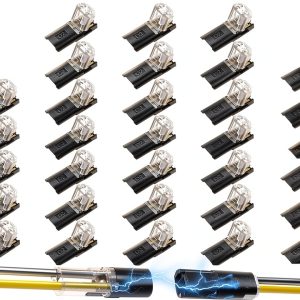 LED Light Connectors FdcLixuvol 40 Pack Low Voltage-0