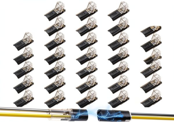 LED Light Connectors FdcLixuvol 40 Pack Low Voltage-0