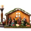 PALZIK Nativity Set Wood Resin Hand Painted Christmas-2