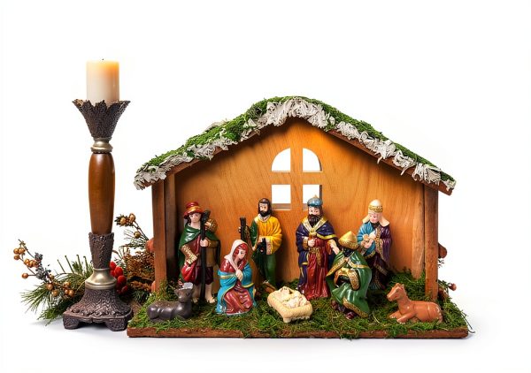 PALZIK Nativity Set Wood Resin Hand Painted Christmas-2