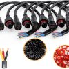 QOFOWIN LED Waterproof Connector Copper Cable 4Pin Way-3