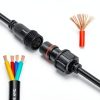 YETOR Waterproof LED Connectors Pure Copper 4 Pin Extension-3