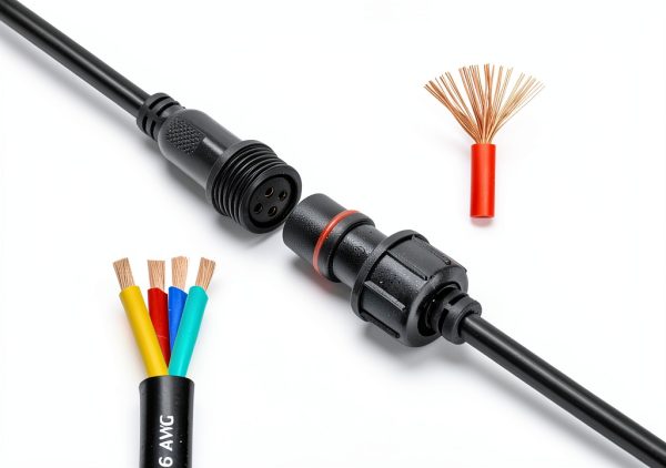 YETOR Waterproof LED Connectors Pure Copper 4 Pin Extension-3