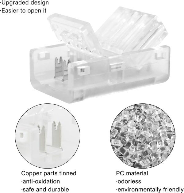 RGBZONE 3 Pin LED Strip Connectors Welding Free-2