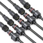 YETOR Waterproof LED Connectors Pure Copper 4 Pin Extension-0