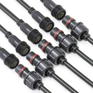 YETOR Waterproof LED Connectors Pure Copper 4 Pin Extension-0