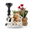 Hotme Nativity Set with Lights Resin Christmas Home Decor-5