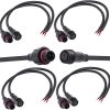QOFOWIN LED Waterproof Connector 2 Pin Copper Cable IP68-0
