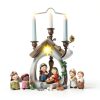 Sintuff Nativity Scene Resin Christmas Decor with Lights-5