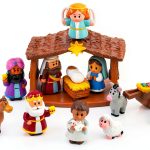 JO Nativity Set Durable Mini Figurines Christmas Playset-0
