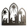 OULYDEKO Nativity Scene Black Stainless Steel Tabletop Decor-4