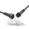 QOFOWIN Waterproof LED Connector 3Pin Metal Outdoor Lighting-1