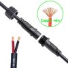 QOFOWIN LED Waterproof Connector 2 Pin Copper Cable IP68-4