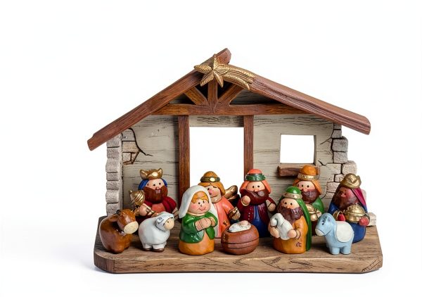 Nativity Set Resin Rustic Religious Home Decor Transpac-1
