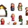 Sintuff Nativity Scene Resin Christmas Decor with Lights-1