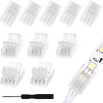 RGBZONE 3 Pin LED Strip Connectors Welding Free-0