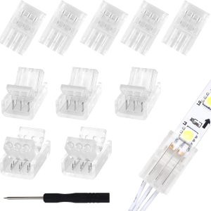 RGBZONE 3 Pin LED Strip Connectors Welding Free-0