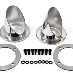 LKST Exhaust Header Chrome 3 1/2" Side Pipe with 360° Rotation-0