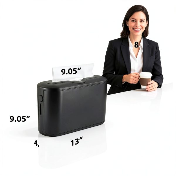 Multifold Paper Towel Dispenser Countertop Black ABS Holder for-4