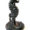 Cast Iron Seafoam Green Sea Horse Paper Towel Holder by De Leon-1