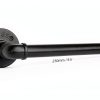 Livabber Industrial Pipe Toilet Paper Holder - Vintage Style DIY Wall Mount Roll Tissue Towel Holder for Bathroom Living Room and Kitchen (9", Black)-1