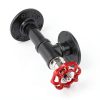 Industrial Pipe Paper Towel Holder 13" Mounted Sumnacon Red Iron-4
