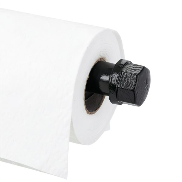 Industrial Pipe Paper Towel Holder 13" Mounted Sumnacon Red Iron-5