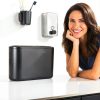 Multifold Paper Towel Dispenser Countertop Black ABS Holder for-1