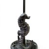 Cast Iron Seafoam Green Sea Horse Paper Towel Holder by De Leon-0