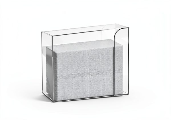 Clear Bathroom Paper Towel Dispenser Cq acrylic Trifold Holder-4