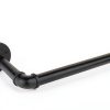 Industrial Iron Pipe Kitchen Paper Towel Holder, Vintage Farmhouse Heavy Duty DIY Industrial Rustic Wall Mount Paper Towel Rack for Kitchen Bathroom (1, Black)-1