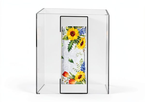 Clear Bathroom Paper Towel Dispenser Cq acrylic Trifold Holder-2