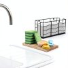 Paper Towel Dispenser Siyzda Metal Wood Holder Matte Black Wall Mount-8