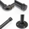 Industrial Iron Pipe Kitchen Paper Towel Holder, Vintage Farmhouse Heavy Duty DIY Industrial Rustic Wall Mount Paper Towel Rack for Kitchen Bathroom (1, Black)-5